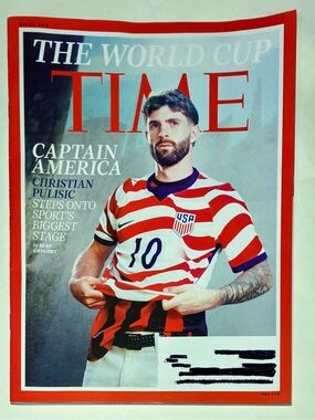 Time Magazine 2026 FIFA World Cup Captain America Christian Pulisic